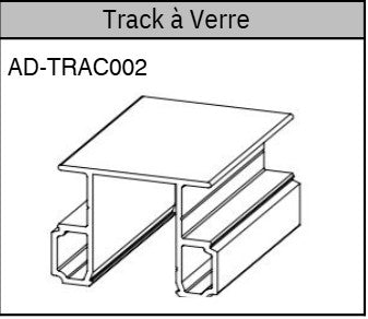 Track à Verre de 234'' Noir