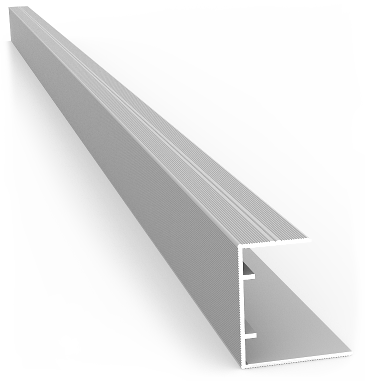 Moulure à Plancher en "C" de 194" Gris