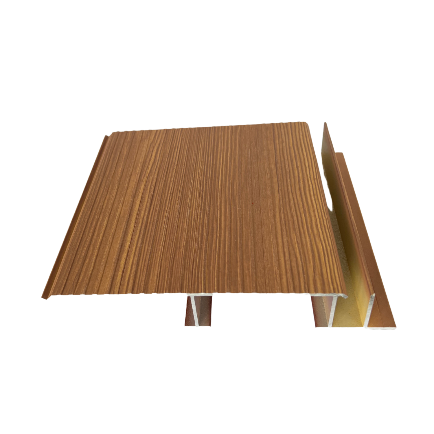 Planche d'aluminium D-6 Ouvert de 196" Teck