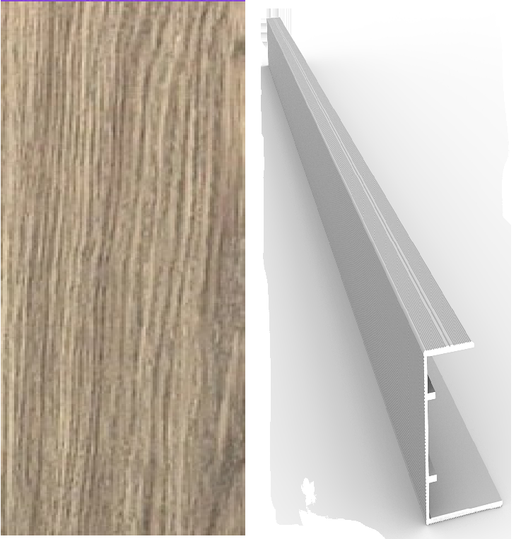 Moulure à Plancher en "C" de 264" Taupe